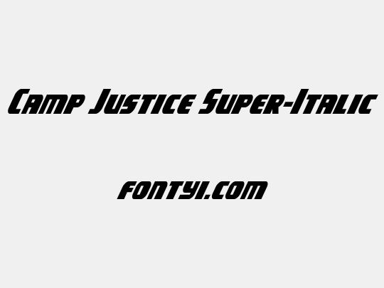 Camp Justice Super-Italic