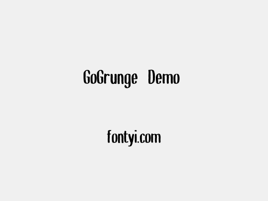 GoGrunge_Demo 