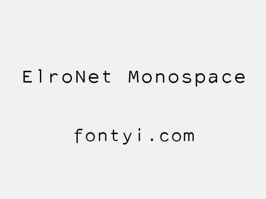 ElroNet Monospace
