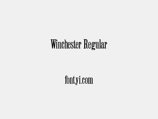 Winchester Regular