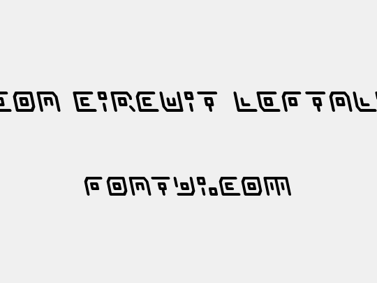 Neon Circuit Leftalic
