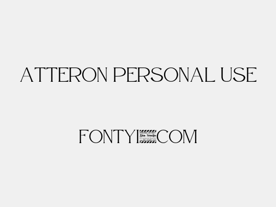 Atteron Personal Use