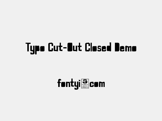 Typo Cut-Out Closed Demo