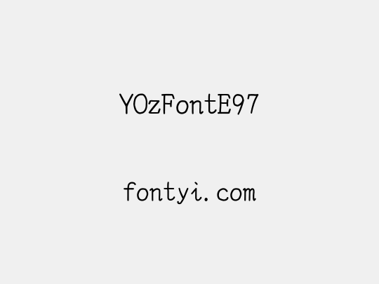 YOzFontE97