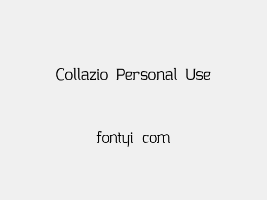 Collazio Personal Use