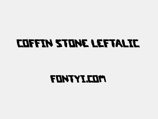 Coffin Stone Leftalic