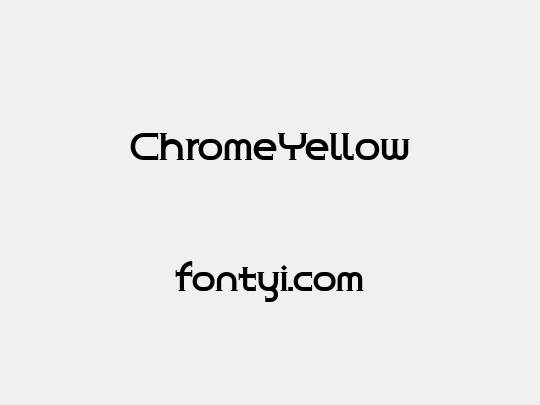 ChromeYellow