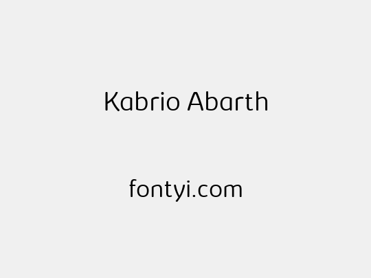 Kabrio Abarth