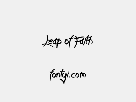 Leap of Faith