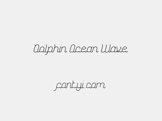 Dolphin Ocean Wave