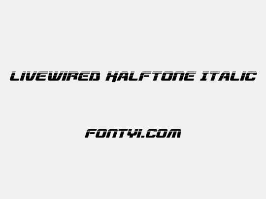 Livewired Halftone Italic