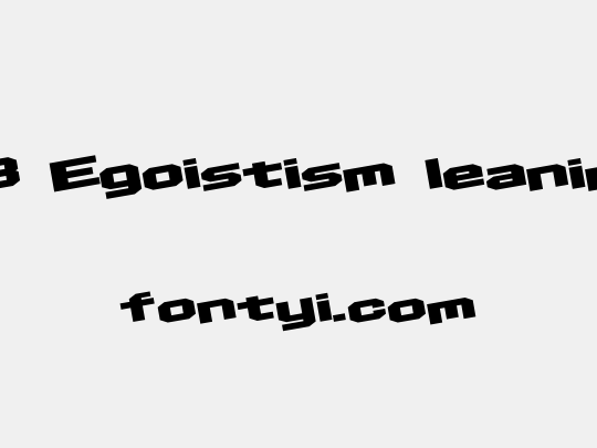 D3 Egoistism leaning