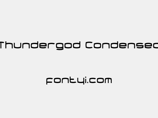 Thundergod Condensed