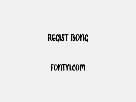 Regist Bong