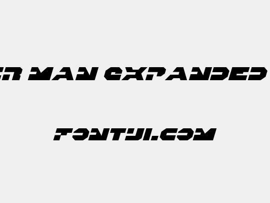 Trigger Man Expanded Italic