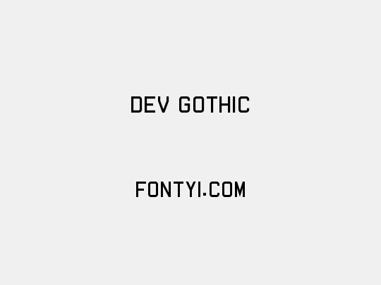 Dev Gothic