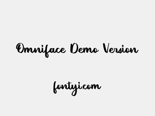 Omniface Demo Version