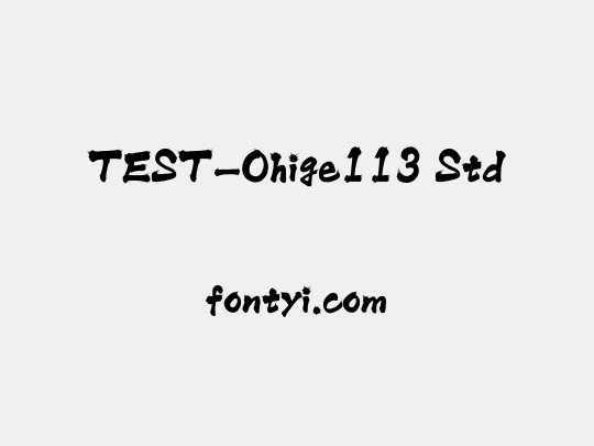 TEST-Ohige113 Std