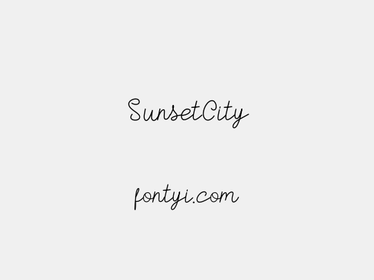 SunsetCity