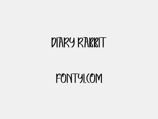DIARY RABBIT