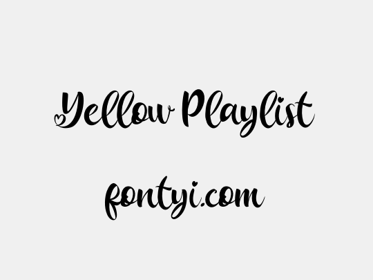 Yellow Playlist
