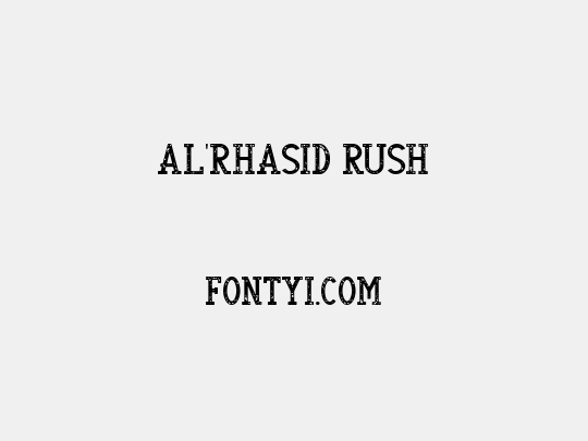 AL'RHASID RUSH
