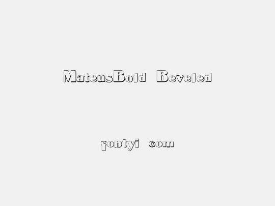 MateusBold Beveled
