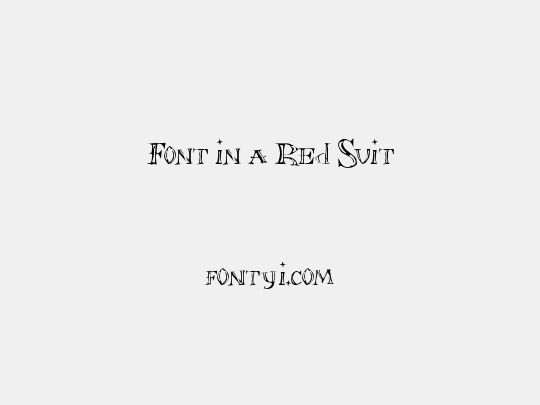 Font in a Red Suit