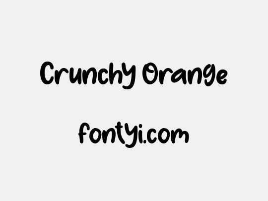 Crunchy Orange