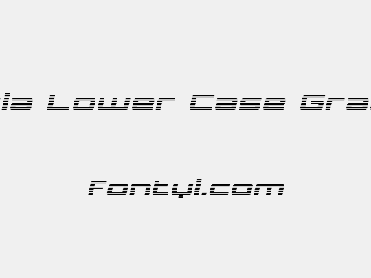 Phoenicia Lower Case Gradient Italic