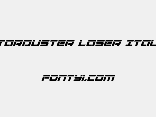 Starduster Laser Italic