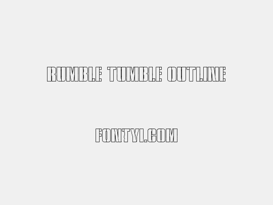Rumble Tumble Outline