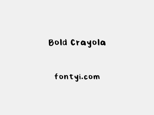 Bold Crayola