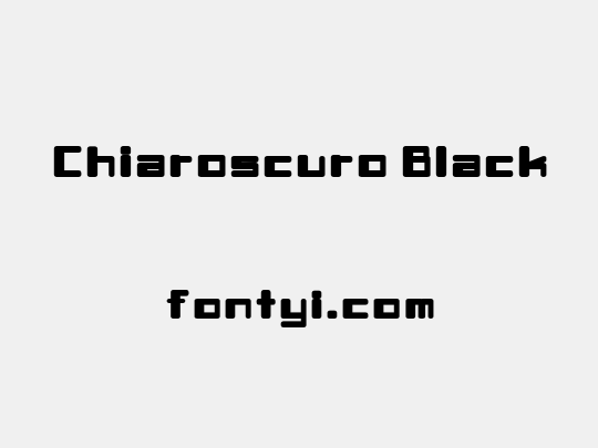 Chiaroscuro Black