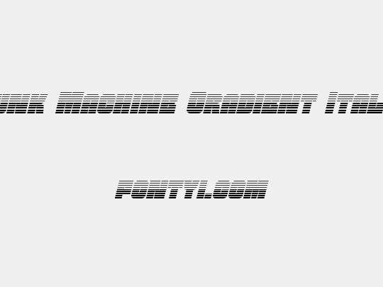 Funk Machine Gradient Italic
