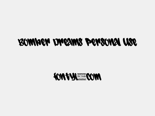 Bomber Dreams Personal Use