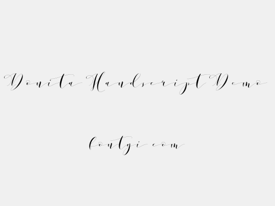 Donita Handscript Demo