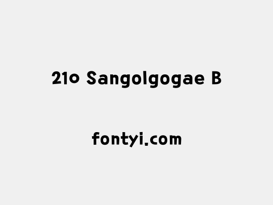 210 Sangolgogae B