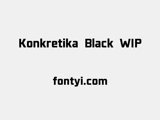 Konkretika Black WIP