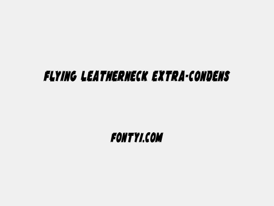 Flying Leatherneck Extra-condensed