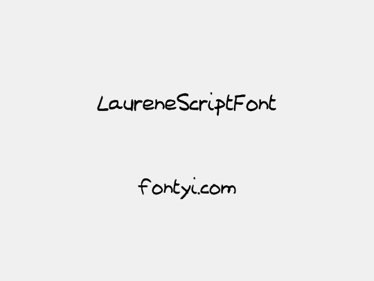 LaureneScriptFont