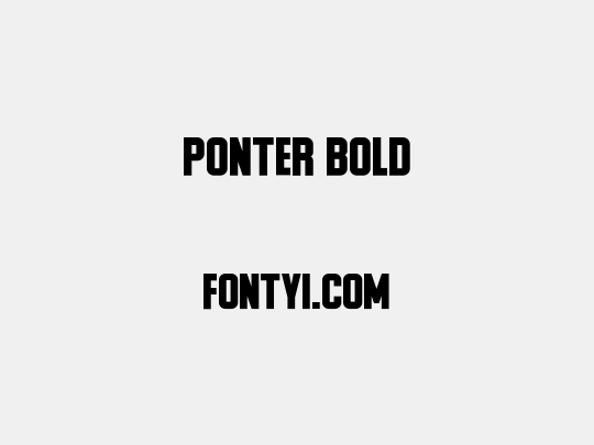 Ponter Bold