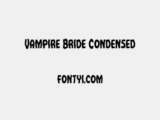 Vampire Bride Condensed
