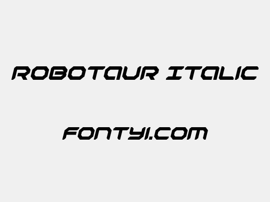 Robotaur Italic