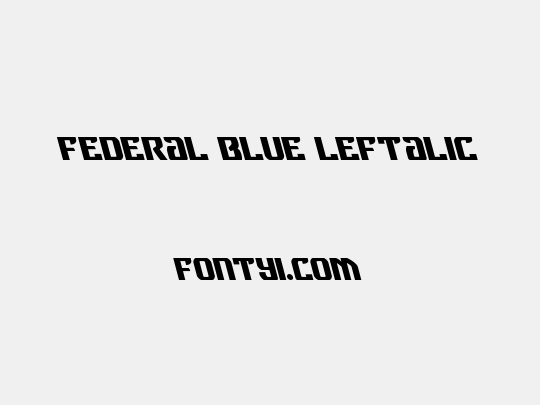 Federal Blue Leftalic