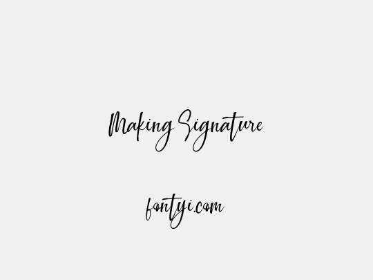 Making Signature