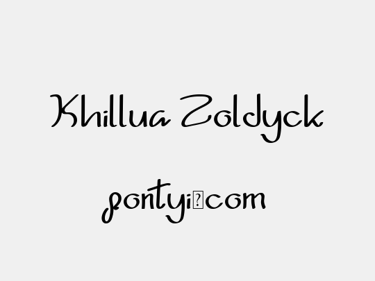 Khillua Zoldyck