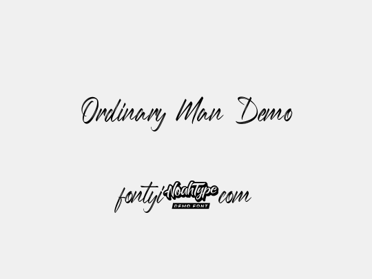 Ordinary Man Demo