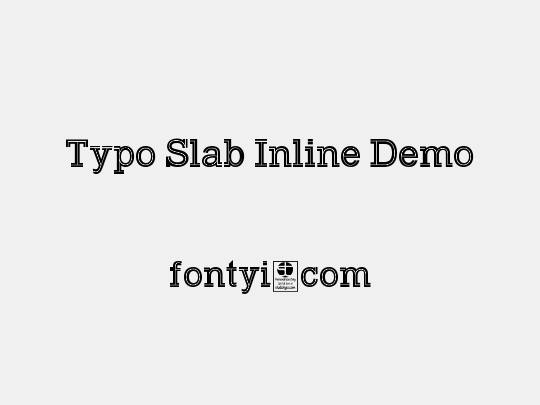 Typo Slab Inline Demo