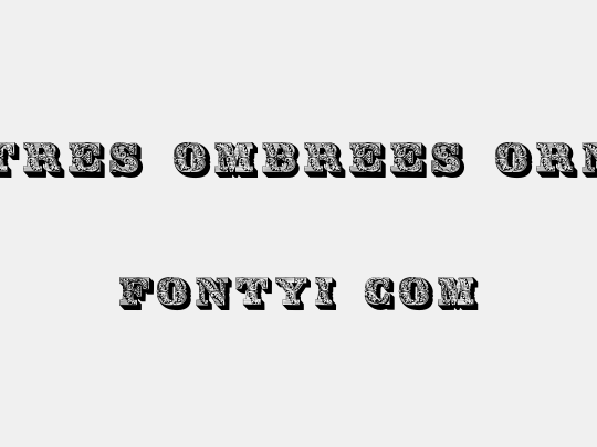 Lettres ombrees ornees